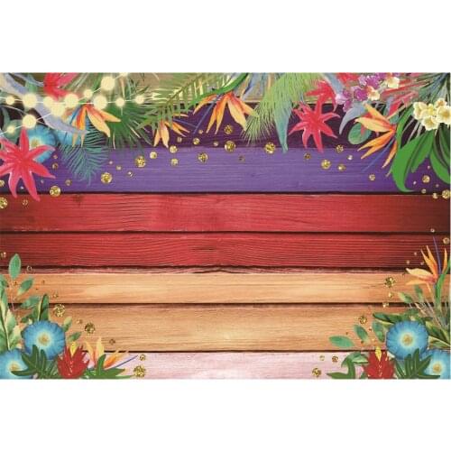 Three Color Wooden Board Photography Background Holiday Celebration Party Decor Photo Booth Studio Prop