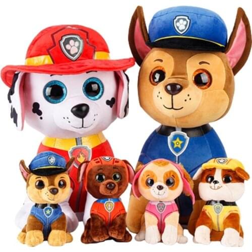 Ty Beanie Boos Collection Chase Skye Tracker Everest Rocky Marshall Rubble Zuma Dog Plush Stuffed Animal Collectible Toy 25cm