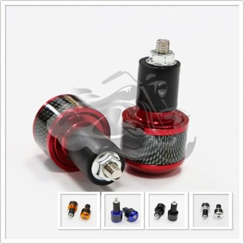 Universal 7/8" 22mm Handlebar Handle Bar Ends Grips Fit For Kawasaki Ninja 400 300 Z 650 KLX Vulcan S Z900 H2 H2R Plug Slider