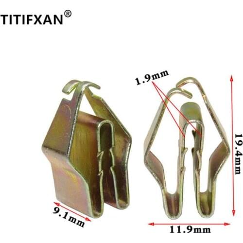 10PCS Car center console navigation sound audio CD DVD panel trim iron fastener clip for Q3 Q5