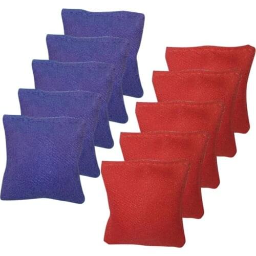 10PCS Bean Bags Leak-proof Durable Cornhole Throwing Sandbags Outdoor Family Game Tool