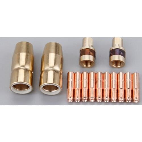 14X/SET 169715 169716 TIG Welding Torch Kits Nozzle Adapter 169716 Contact Tip 000067 for TIG Welding Torch Welding Accessories