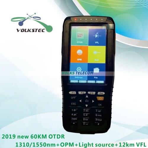 2019 new 4 in 1 OTDR 60km 1310/1550nm with 10mw VFL OPM Light source free shipping