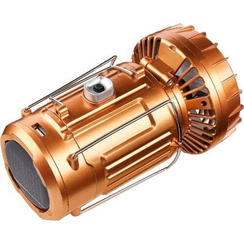 3 in 1 Multi-function Portable camping tent light fan solar power charge outdoor camping light waterproof solar lanterns