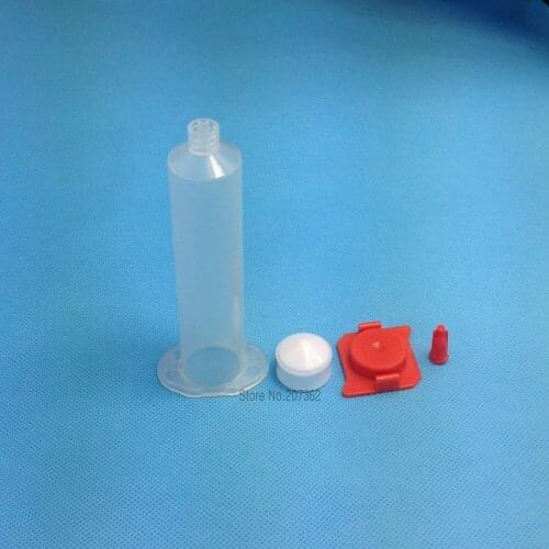 30cc Clear Air Dispense Syringe Barrel 4-pieces(barrel+piston+tip cap+end cap),glue cartridges,liquid dispenser