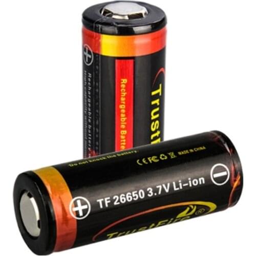1Pc 26650 5000mAh Li-ion 3.7V Rechargeable Battery for LED Flashlight Torch