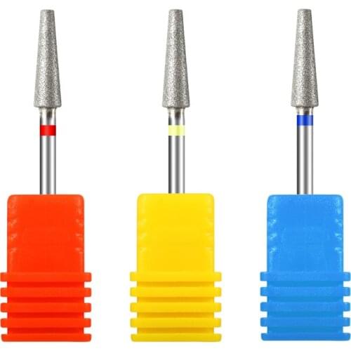 Diamond Ceramic Nail Drill Milling Cutter for Manicure Rotary Bits Cuticle Clean Accessories Nail Files Art Tools