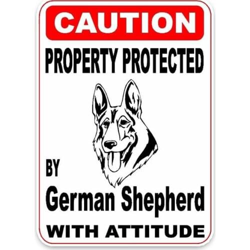 New Personality Car Stickers German Shepherd Dog Motorcycle Decals Scratches Waterproof PVC 14cm *10cm
