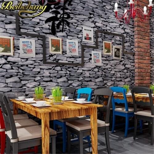 Beibehang Modern Vintage Brick wall paper Textured Wallpaper For Walls Decor Embossed wallpapers for living room decoration home