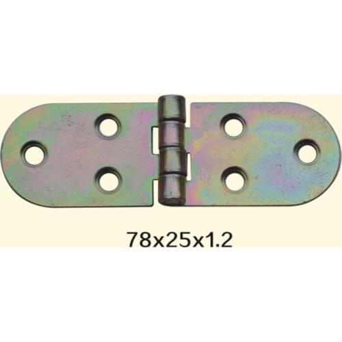 Freeshipping 78*25*1.2mm Iron Metal Hinge Sewing Machine Folding Table Furniture Flip Tray Hinges Big Door Hinges