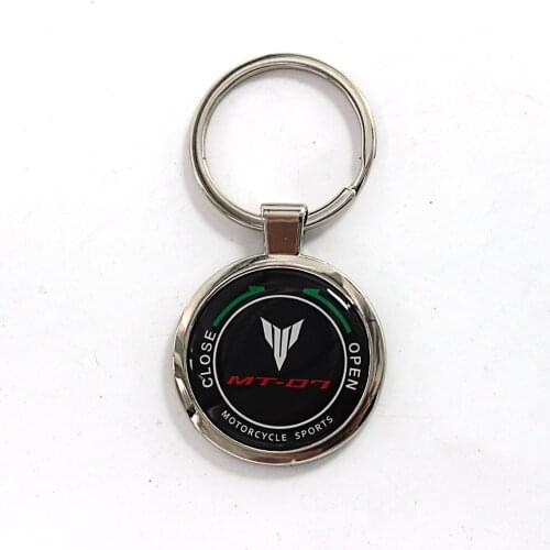 Motorcycle keychain key Ring with logo for Yamaha MT07 MT-07