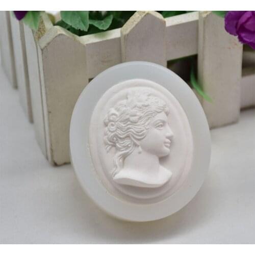 Lady Pattern Durable Silicone Mold Soap Making Mould Practical DIY Candle Soap Handmade Molds Crystal Epoxy Pendant Accessories