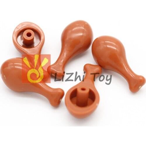 MOC Brick Parts 33057 Turkey Drumstick Short Classic Piece Building Block Toy Accessory