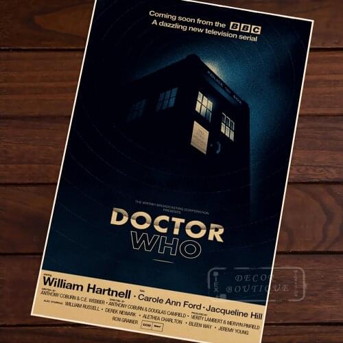 Doctor Who Room Paper Vintage Kraft Decorative Poster DIY Wall Canvas Painting Sticker Delicate Home Bar Decor Gift
