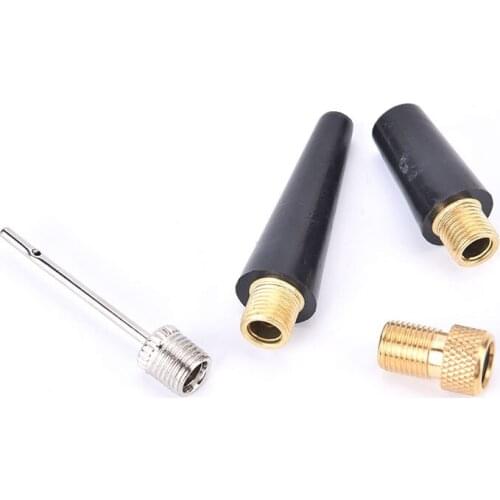 4pcs Ball Needle Nozzle Adapter Kit For Ball Football Bicycle Tire Inflate Pump Parts Accessories