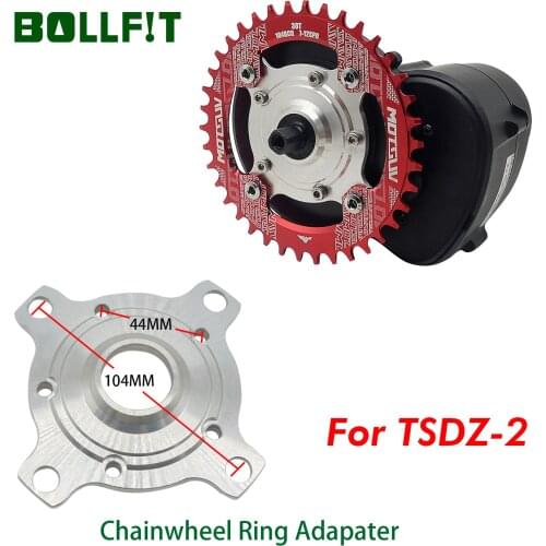 Bollfit TSDZ 2 E Bike Bicycle Conversion Kit 32T 34T 36T 38T Chain Sets Chainwheel Ring Spider Adapter for Tongsheng Mid Motor