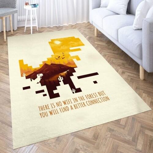 Nature Connection Carpet for Living Room 3D Anime Cartoon Rug Gamer Teen Room Bedside Lounge Rug Kids Children Floor Mats