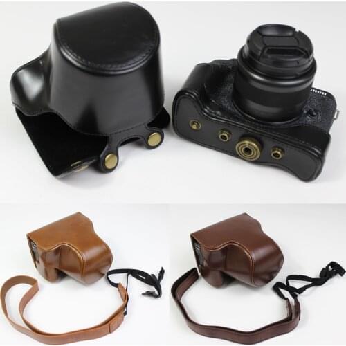 Leather Camera Bag case Grip strap for Canon Eos M6 Mark II EOS M6II