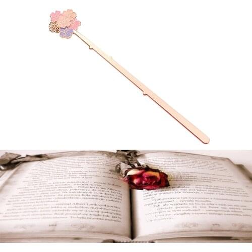 Creative Sakura Bookmark Metal Book Mark Gift Stationery Page Book Marker School Office Supplies