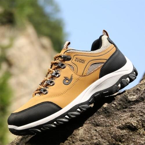 High Quality Men Vulcanized Shoes Mens Outdoor Non-slip Hiking Shoes Fashion Sneakers Light Breathable Casual Sports Shoes