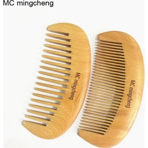 MC Brand New Y12-1 Health and Beauty Golden Sandalwood Wooden Comb Beard Hot Popular Natural Hair Brush Massager Portable Comb