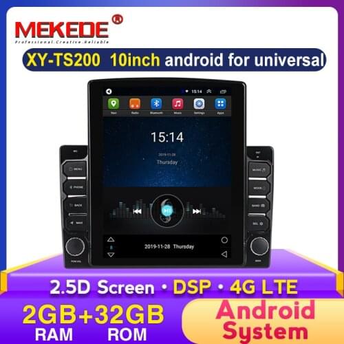 MEKEDE Car Radio Android Multimedia Player GPS WIFI Bluetooth Player for Universal Toyota Volkswagen Hyundai Kia Renault Suzuki