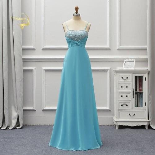 Fashion Blue Long Evening Dresses 2020 New Sexy Girl Prom Dresses For Wedding vestidos de fiesta de noche robe de soiree EV01