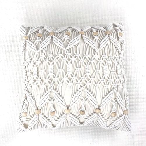 Macrame cushion cover Boho pillow cover Handmade macrame cushion cover Customized size and color