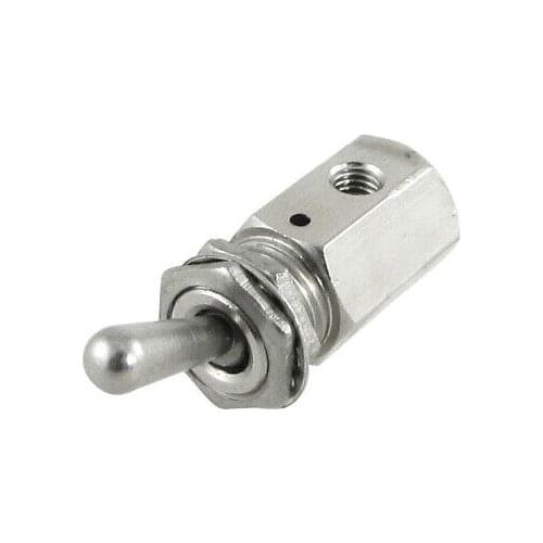 TV-3S 2 Position 3 Way Air Pneumatic Knob Control ON OFF Toggle Valve