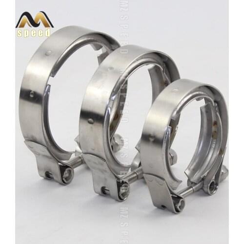 Universal Stainless steel 2" 2.5" 3" 3.5" Exhaust downpipe v band clamp v-band clamps V clamp clip 1.5 2.5 3 3.5 inch