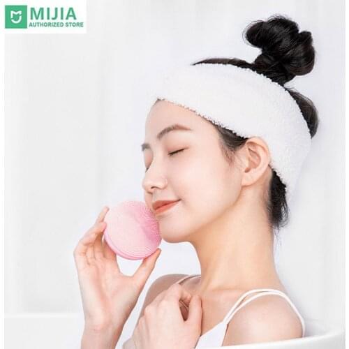Xiaomi mijia Electric Sonic Facial Cleanser Brush Silicone Dustproof Waterproof with Type C Vibration Skin Cleasing Tool 3 Speed