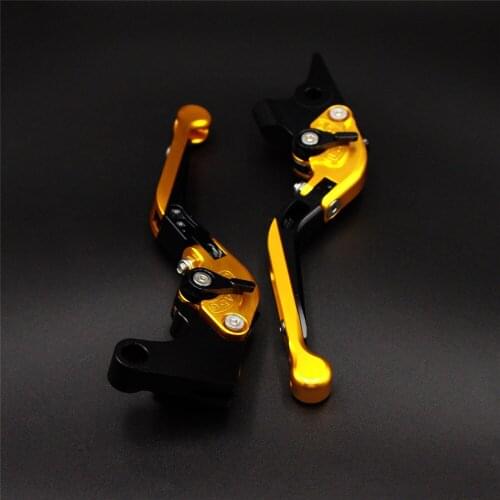 For Yamaha FZ1 FAZER 2006 2007 2008 2009 2010 2011 2012 2013 2014 2015 Logo(FZ1) Gold+Titanium Motorcycle Brake Clutch Levers