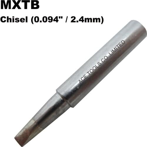 10 PCS Weller MXTB Soldering Tips Chisel 2.4mm Replacement Fit WSD71 WSDT1 WP70 Station Iron Bit Nozzle Pencil Handle Welding
