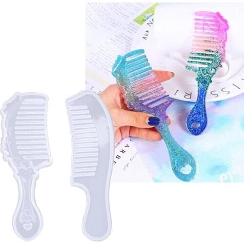2 Shape Comb 3D Epoxy Resin DIY Mold for DIY Jewelry Craft Making Handmade Gift F3MF