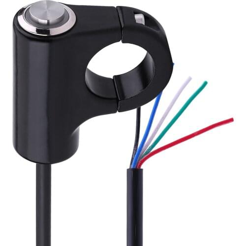 22mm Motorcycle Handlebar Mount Switch Push Button Headlight Brake Fog Lights ON/OFF Model B