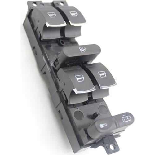 3BD959857 Hot Sell Driver Side Chrome Master Window Controller Switch For VW/Jetta/Golf/GTI/MK4/Passat/B5 High Quality