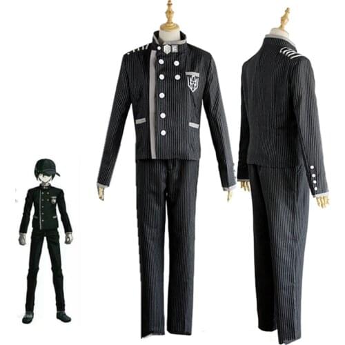 Anime Danganronpa V3 Shuichi Saihara Cosplay Costume with Hat