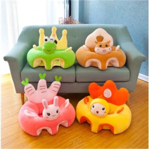 Baby Sofa Support Seat Cover Plush Chair Learning To Sit Comfortable Cartoon Toddler Nest Puff Washable without Filler Cradle SW