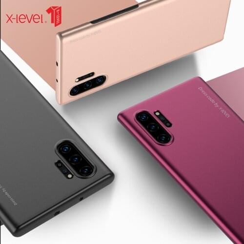 X-level Case For Samsung Galaxy Note 10 Plus Ultra Thin Hard Pc Back Cover For Samsung Note 10 Phone Case Note10 + Coque