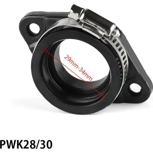 Black Manifold Boot Boot Carb Carburetor Flange For PWK Intake Manifold Adapter Brand new