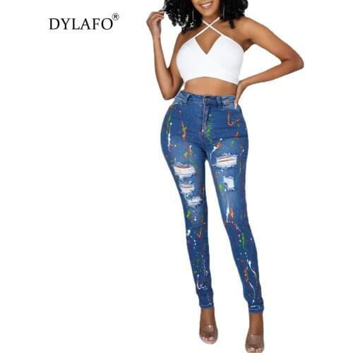 Женские зауженные джинсы DYLAFO China At AliExpress