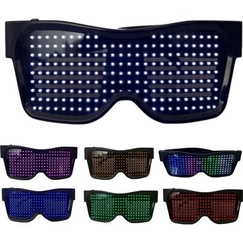 Electronic Bluetooth Luminous Glasses with LED Light Birthday Party Club Props