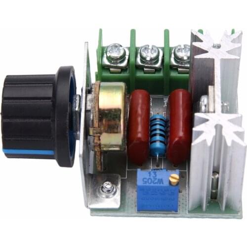 Electronic Voltage Regulator 50-220V 2000W High Power AC Motor Dimmers SCR Controller Knob Switch Speed Control Equipment