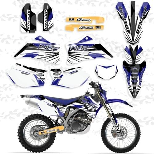 GRAPHICS & BACKGROUNDS DECALS STICKERS Kits For Yamaha WR250F WR450F 2007 2008 2009 2010 2011 WR 250F 450F WR 250 450 F
