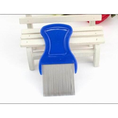 Good quality metal stainless steel lice comb detangle dandruff comb hairbrush for hair care cleaning hairdressing styling tool