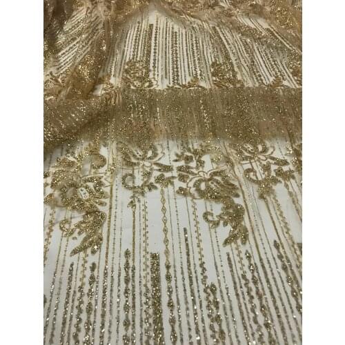 SYJ-101429 fancy glued print glitter african India dress fabric for wedding dress