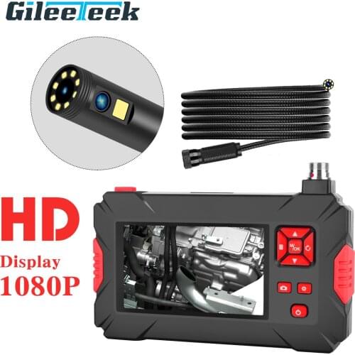 P30 plus 8mm 1080P Endoscope Camera IP67 Waterproof Borescope 4.3inch display HD Dual Inspection Camera 8+1 adjustable LEDS