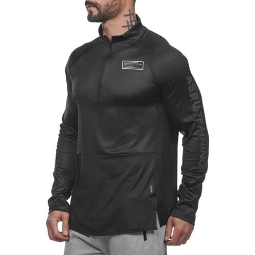 ECTIC Running Jackets Men Fitness Quick Dry Men Jackets Compression Long Sleeve GYM Top For Men Gym Running Jackets Windproof