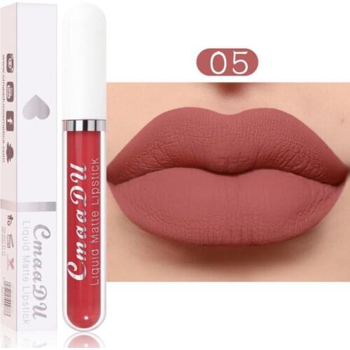 Matte Lip Gloss 18 Colors Moisturizing Red Velvet Lipstick Waterproof Long Lasting Lip Tint Makeup Lipgloss Cosmetics TSLM1