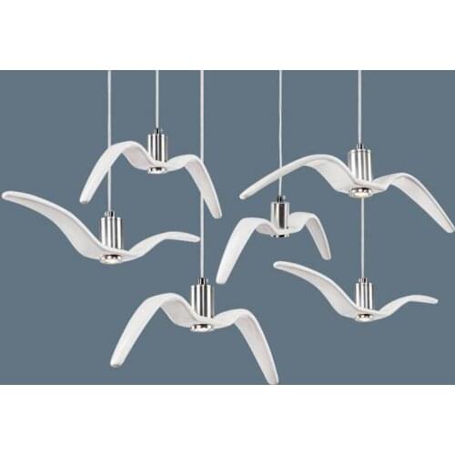 Sea Led Pendant Lights Lamps Living Room Lights Modern Simple Newest Wave Design Excellent Acrylic Indoor Home Lighting
